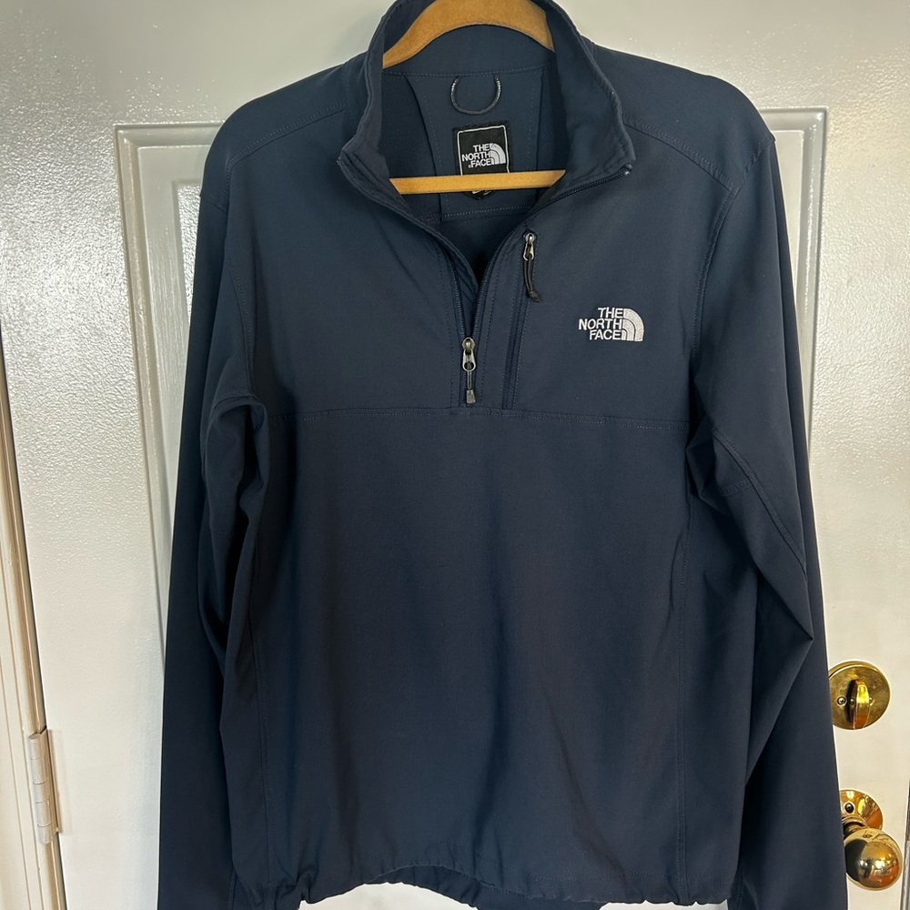 The North Face Navy Blue Lightweight Quarter-Zip Shirt Jacket